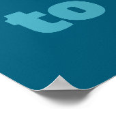 Alpine Skiing Downhill Personalisierter Text hinzu Poster (Ecke)