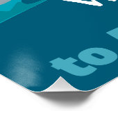 Alpine Skiing Downhill Personalisierter Text hinzu Poster (Ecke)