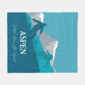  Alpine Skiing Personalized  Fleecedecke (Vorderseite (Horizontal))