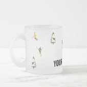 Alpine Skilangläufer im benutzerdefinierten Text S Mattglastasse (Links)