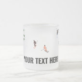 Alpine Skilangläufer im benutzerdefinierten Text S Mattglastasse (Mittel)