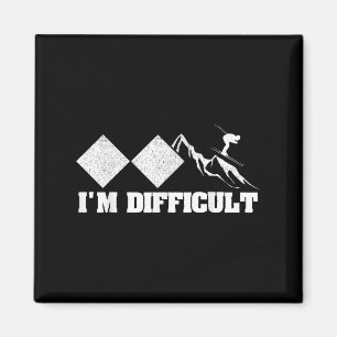 Alpine Skipiste Abfahrt Skifahren Skier Sport Im D Magnet