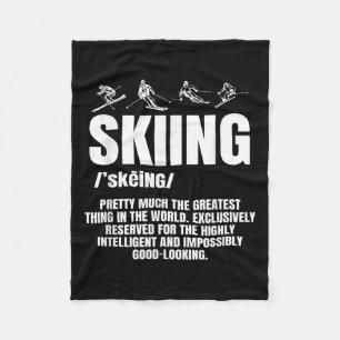 Alpine Skipiste Abfahrt Skifahren Skifahren Fleecedecke