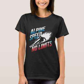 Alpine Speed Ohne Grenzen Alpinski T-Shirt