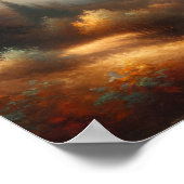 Alpine Stille: Majestic Berglandschaft Poster (Ecke)