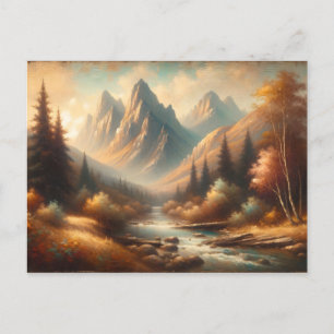 Alpine Stille: Majestic Berglandschaft Postkarte