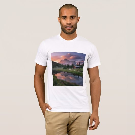 Alpine Sunrise Reflections T-Shirt (Vorne ganz)