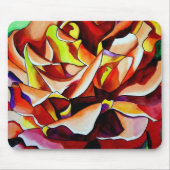 Alpine Sunset Rose Blume Mousepad (Vorne)