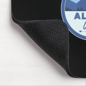 Alpine Utah Ut Mountains Badge Hiking Souvenir  Mousepad (Ecke)