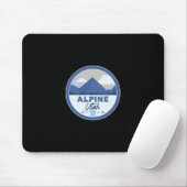 Alpine Utah Ut Mountains Badge Hiking Souvenir Mousepad (Mit Mouse)