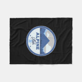 Alpine Utah Ut Mountains Dge Hiking Souvenir  Fleecedecke (Vorderseite (Horizontal))