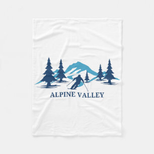 Alpine Valley Wisconsin Skigebiet Skifahren Skifah Fleecedecke