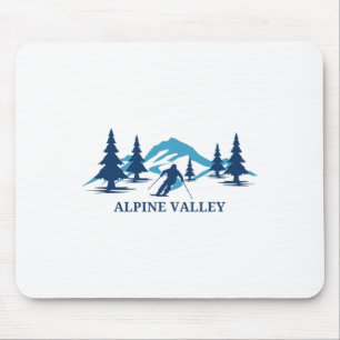 Alpine Valley Wisconsin Skigebiet Skifahren Skifah Mousepad