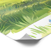 Alpine Whisper - Wiese unter den Gipfeln Poster (Ecke)