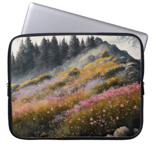 Alpine Wiesen Kunst Laptopschutzhülle