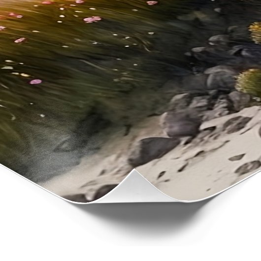 Alpine Wiesen Kunst Poster (Ecke)