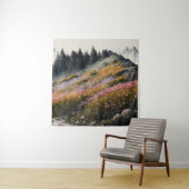 Alpine Wiesen Kunst Wandteppich (Beispiel)