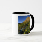 Alpine Wildblumen & Mt Clemens am Logan Pass Tasse (VorderseiteRechts)