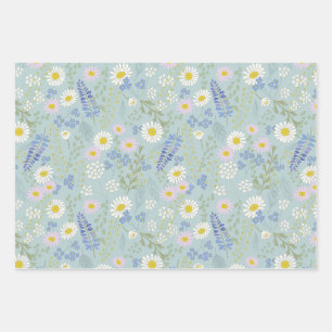 Alpine Wildblumen zur Koordinierung von Geschenkwr Geschenkpapier Set