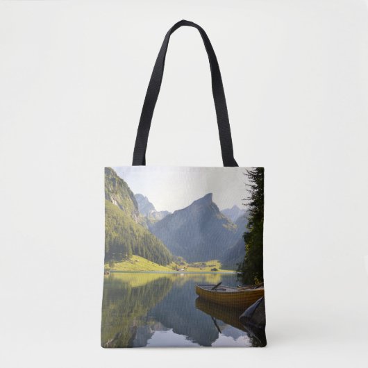 Alpiner Bergsee in der Schweiz Tasche (Vorderseite)
