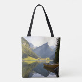 Alpiner Bergsee in der Schweiz Tasche (Rückseite)