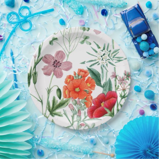 Alpiner Blumen-Garten-Party-Papier-Teller Pappteller (Party)