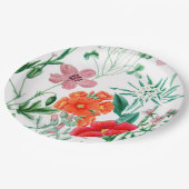 Alpiner Blumen-Garten-Party-Papier-Teller Pappteller (Schrägansicht)