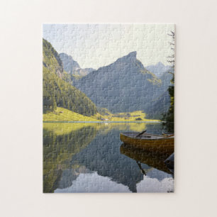 Alpiner Mountainsee in der Schweiz Puzzle