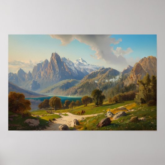 Alpiner See Poster (Vorne)
