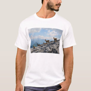 Alpiner Steinbock-wilde Gebirgsziegen T-Shirt