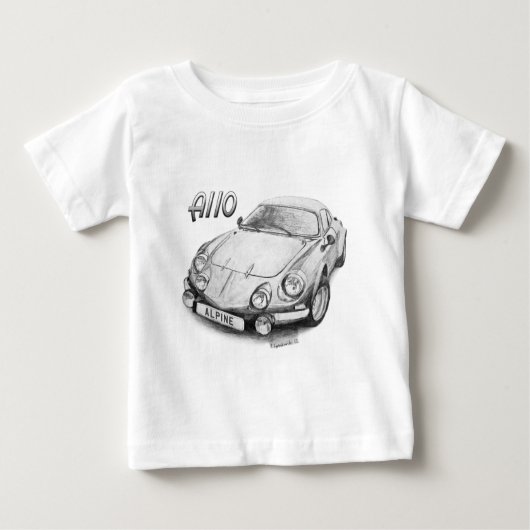 Alpines A110 Baby T-shirt (Vorderseite)