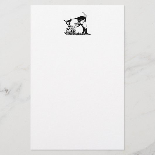 Alpines Kind Briefpapier (Vorderseite)