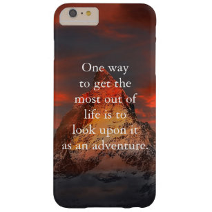 Alpines Matterhorn Sonnenuntergang Zitat Barely There iPhone 6 Plus Hülle