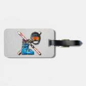 Alpines Skifahren-Stiefel-Sturzhelm Googles mit Gepäckanhänger (Rückseite horizontal)