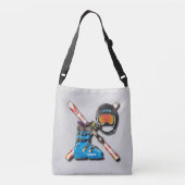 Alpines Skifahren-Stiefel-Sturzhelm Googles mit Tragetaschen Mit Langen Trägern (Rückseite)