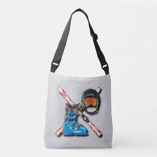 Alpines Skifahren-Stiefel-Sturzhelm Googles mit Tragetaschen Mit Langen Trägern (Vorderseite)