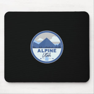 Alpines Utah Ut Berge Abzeichen Wander Souvenir Mousepad