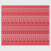 Alpines Weihnachtspullover-Mustersahnepapier Geschenkpapier (Flach)