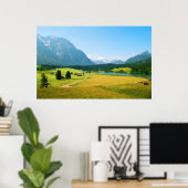 Alpinische Farmland Print Poster (Heimbüro)