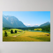 Alpinische Farmland Print Poster (Vorne)