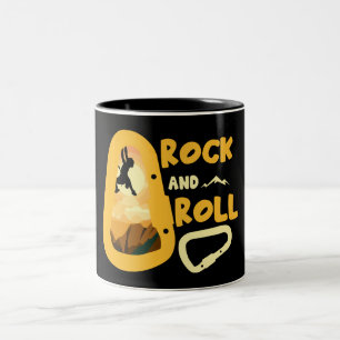 Alpinismus Bergsteigen High On Life Zweifarbige Tasse