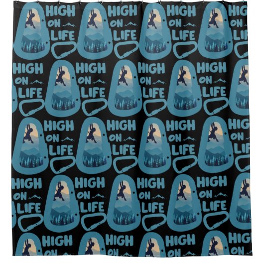 Alpinismus Duschvorhang (Vorderseite)