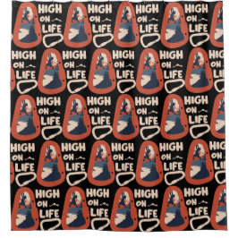 Alpinismus Hochgebirge Duschvorhang