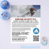 Alpinisten, Wandern und Klettern Advert Flyer (Einzeln)