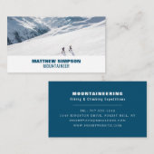 Alpinisten, Wandern und Klettern Visitenkarte (Vorne/Hinten)