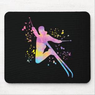 Alpinskifahrer Wintersport nordischer Skisport Alp Mousepad