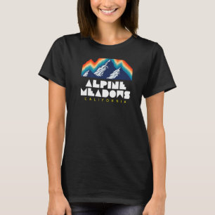 Alpinwiesen, Kalifornien - USA Ski Resort - BACK T-Shirt