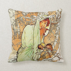 Alpohnse Mucha Winter-Kissen Kissen
