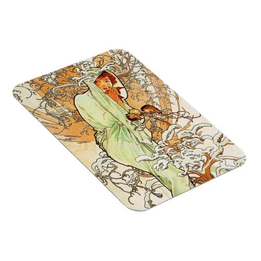 Alpohnse Mucha Winter Magnet (Rechte Seite)