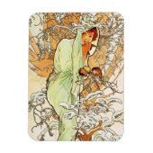 Alpohnse Mucha Winter Magnet (Vertikal)